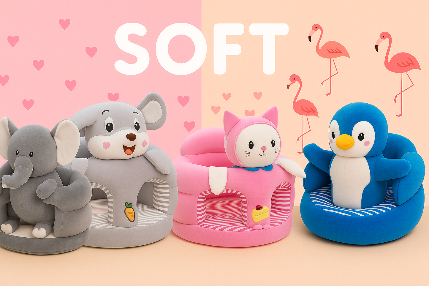 PenguBaby Sofa – Soft Support Chair for Infants